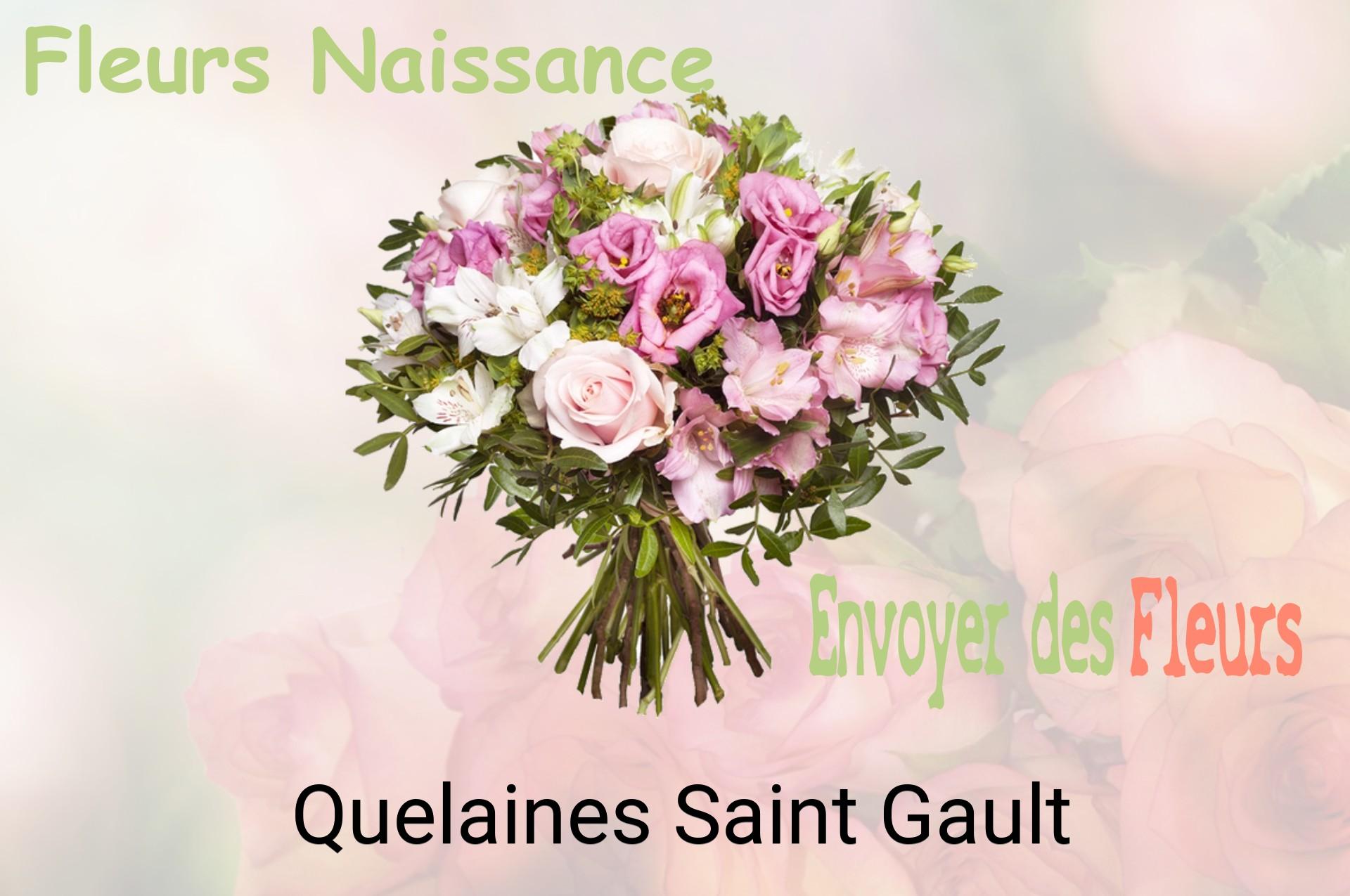Bouquet de fleurs de naissance livré à Quelaines-Saint-Gault